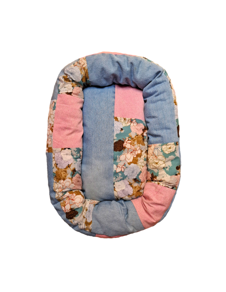 Legowisko S z upcyclingu - Powder Pink
