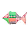 Dwustronna Kocia Mata z upcyclingu - Powder Mint